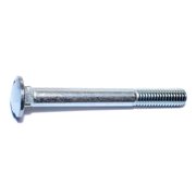 MIDWEST FASTENER 7/16"-14 x 4" Zinc Plated Grade 5 Steel Coarse Thread Carriage Bolts 5PK 31888